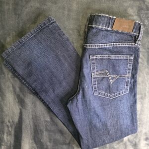 Cody James Boys' Night Hawk Medium Wash Mid Rise Stretch Relaxed Bootcut Jeans